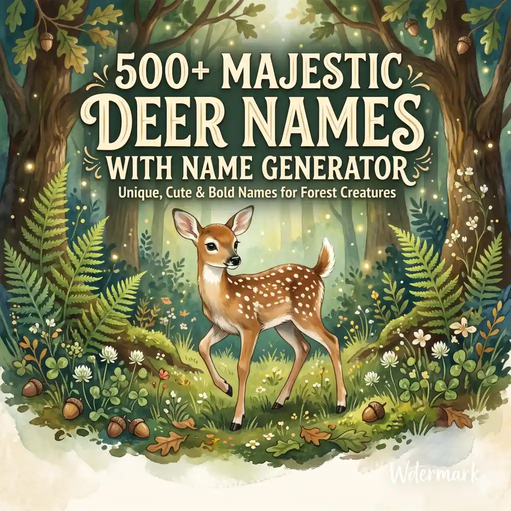 Deer Names With Name Generator