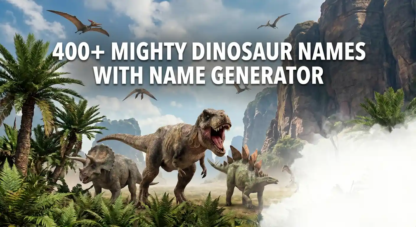 Dinosaur Names With Name Generator