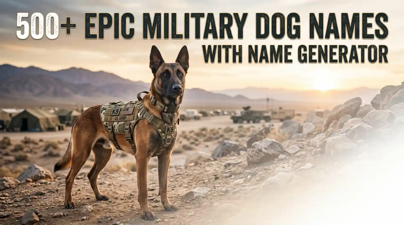 Military Dog Names With Name Generator