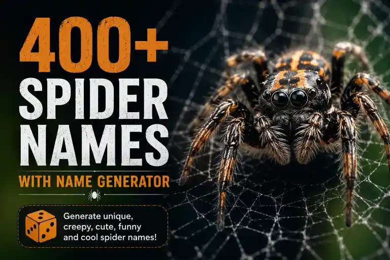 Spider Names With Name Generator