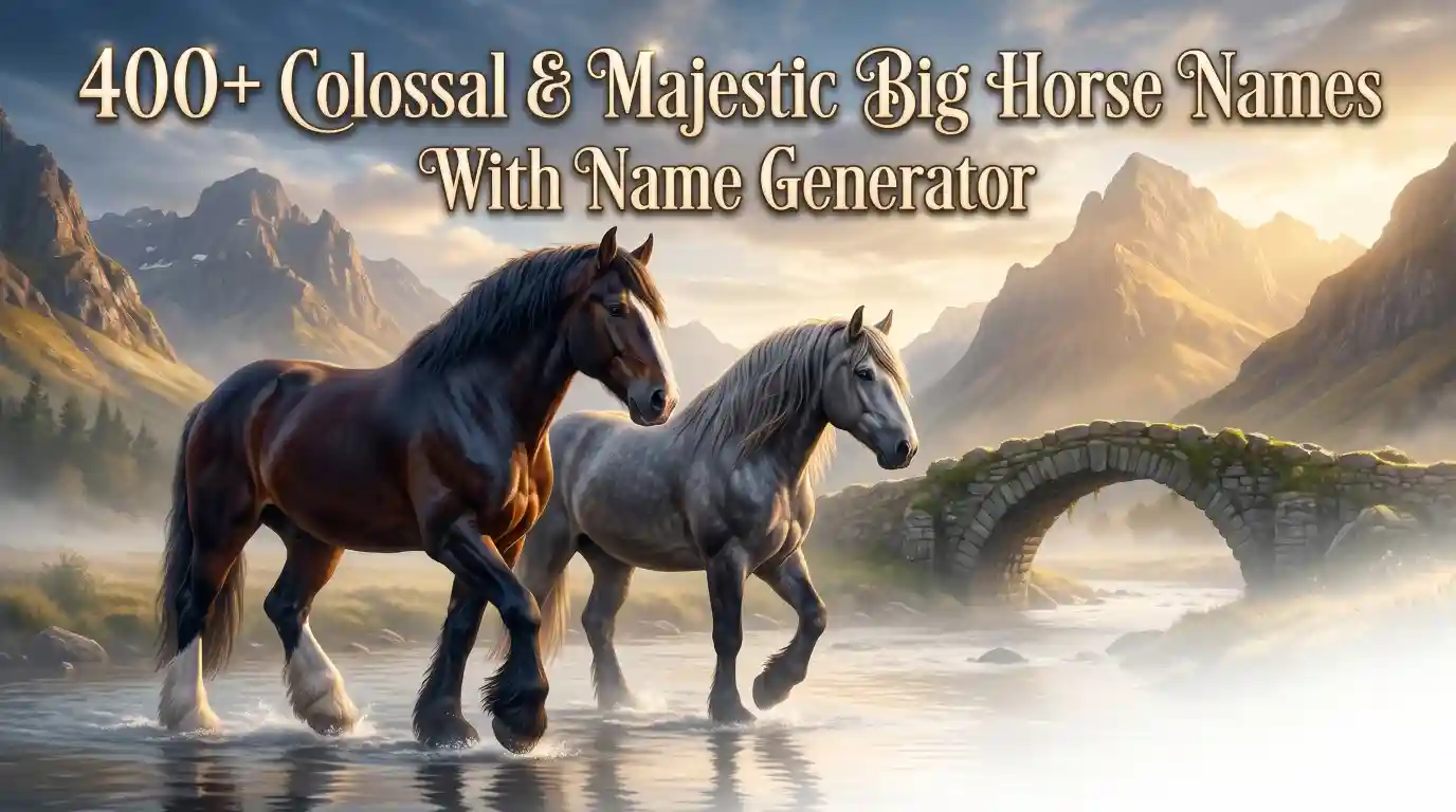 Big Horse Names With Name Generator