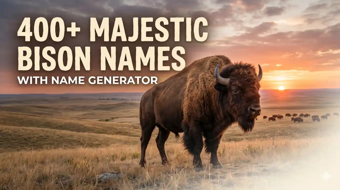 Bison Names With Name Generator