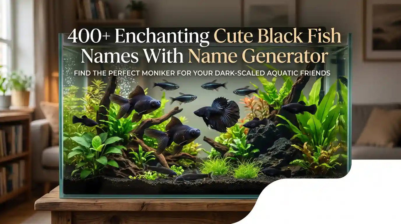 Cute Black Fish Names