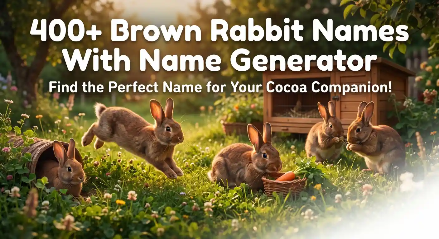 Brown Rabbit Names With Name Generator