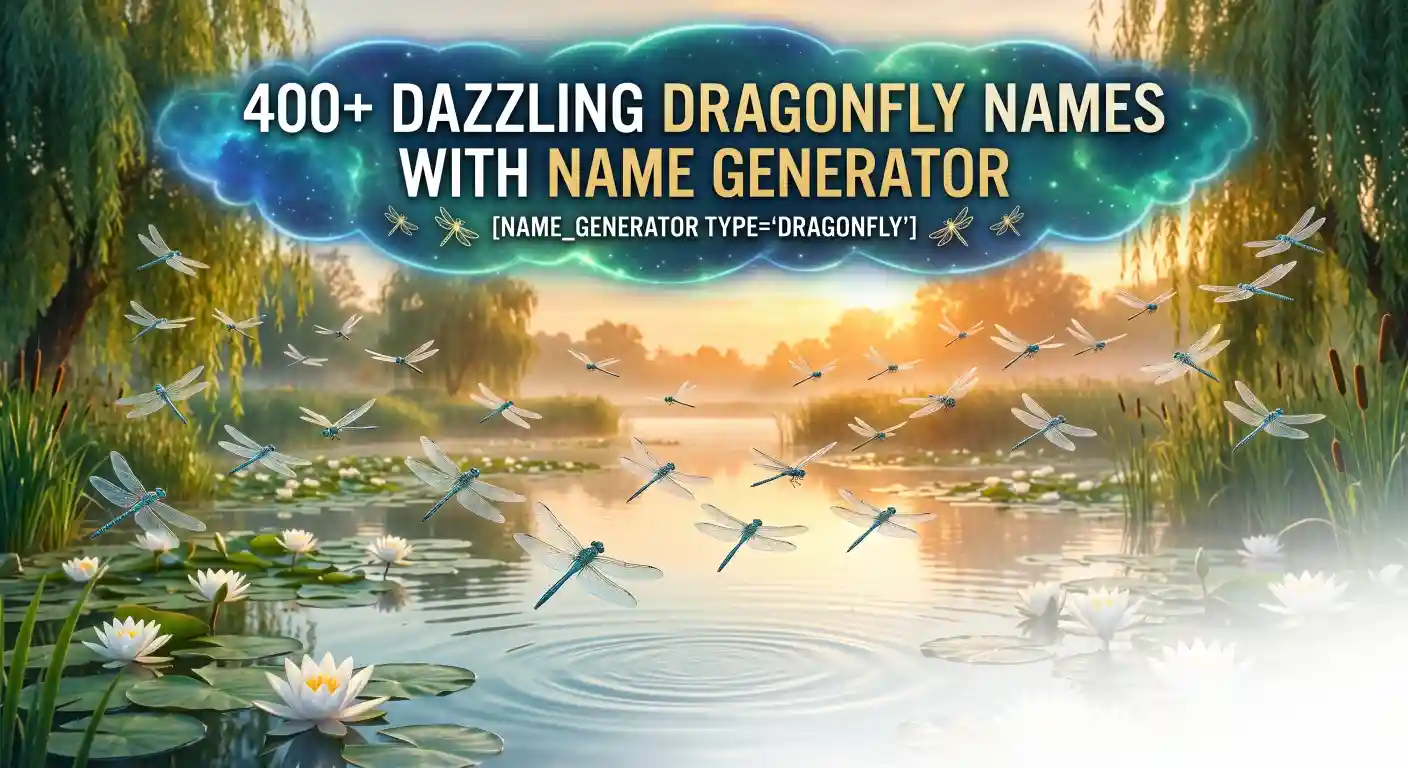 Dragonfly Names With Name Generator