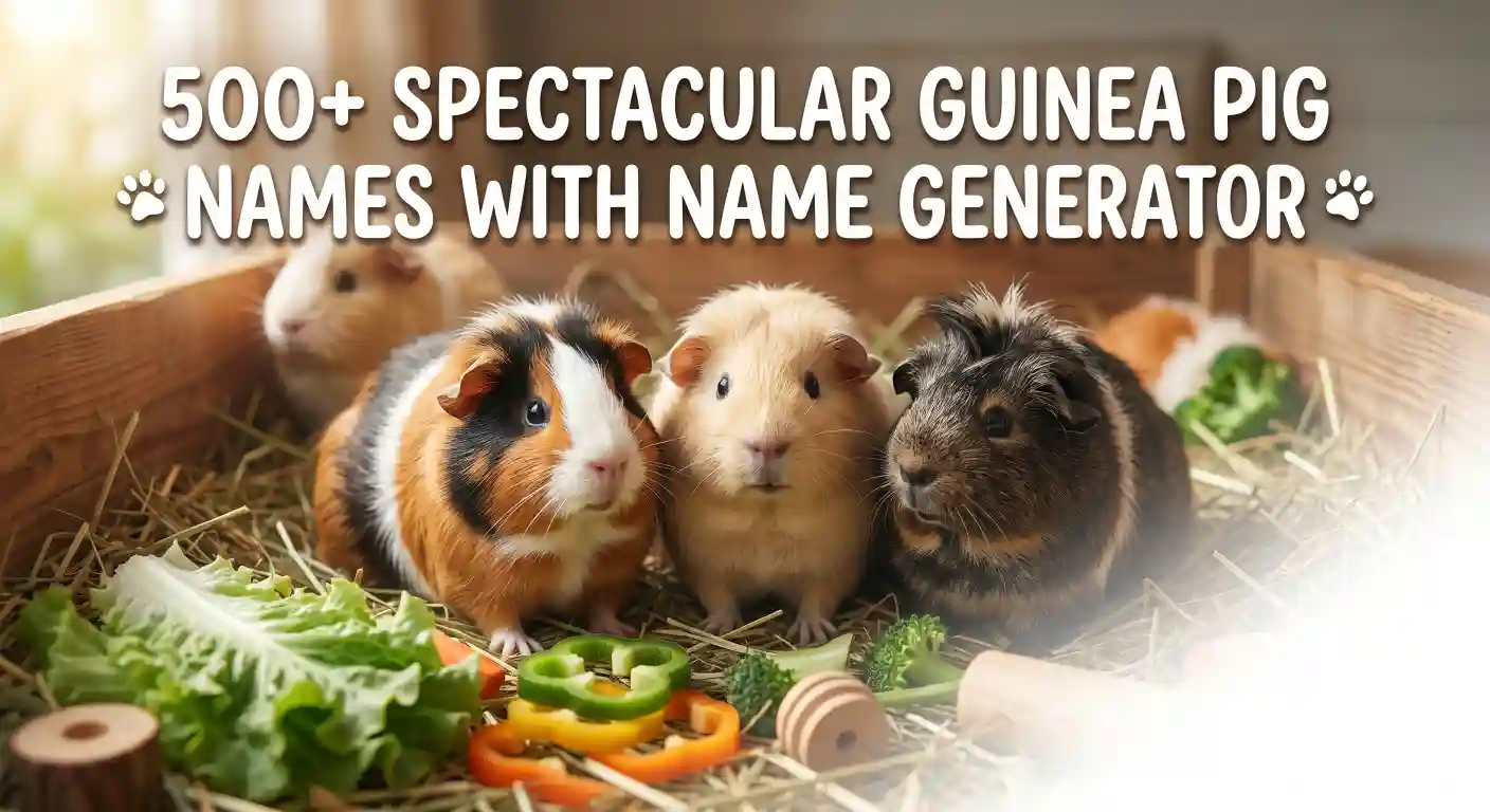 Guinea Pig Names With Name Generator