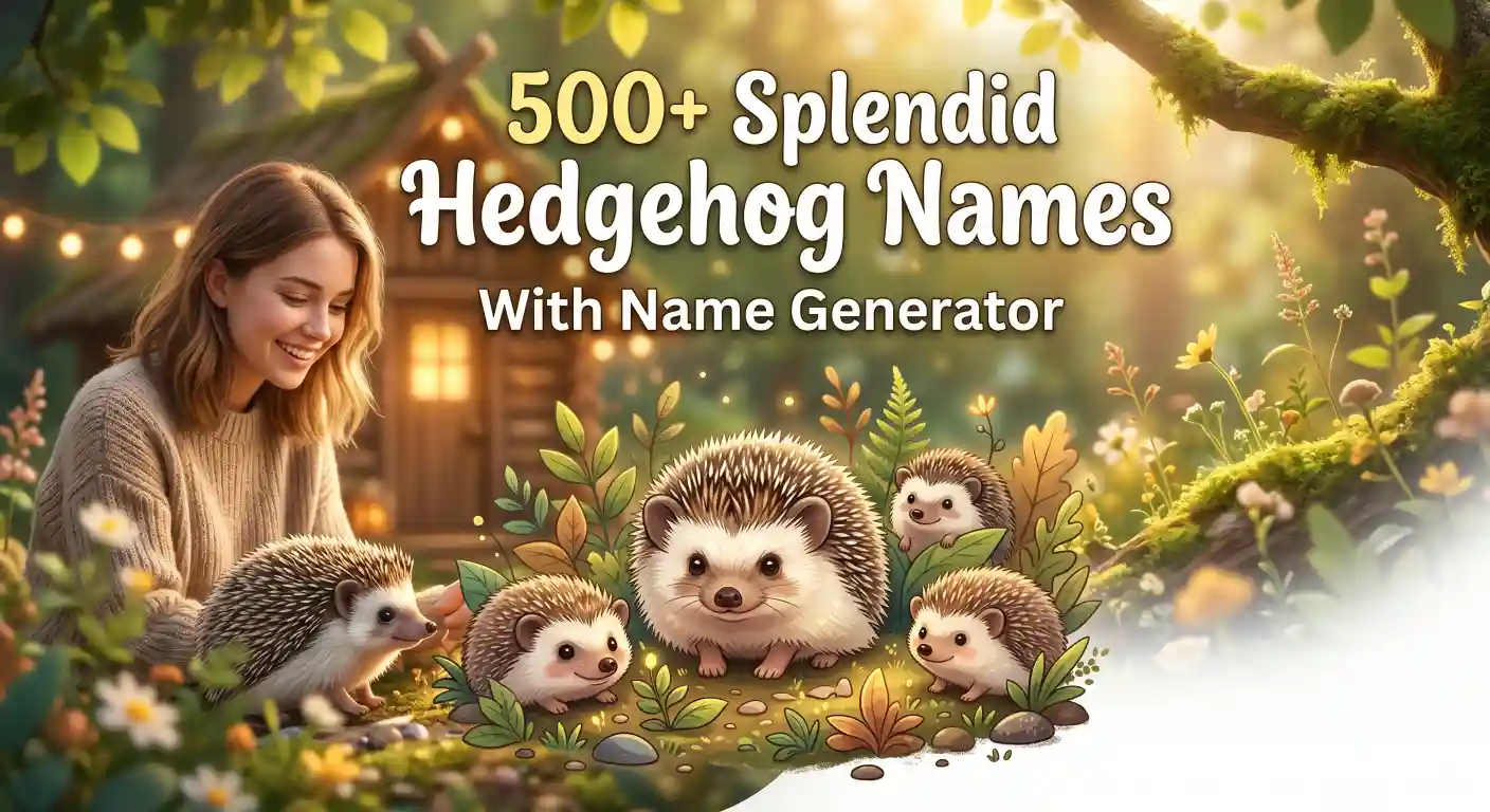 Hedgehog Names With Name Generator