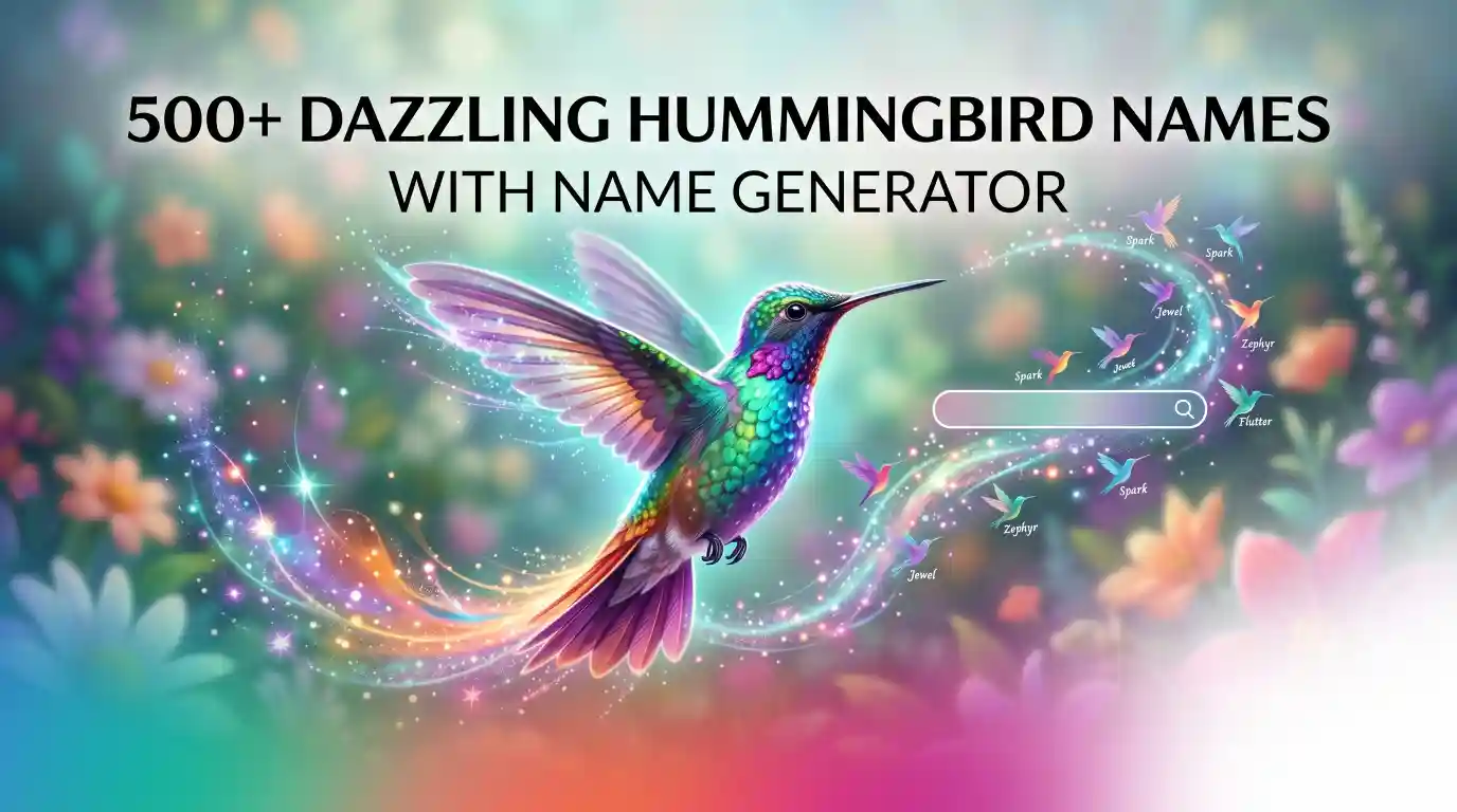 Hummingbird Names With Name Generator