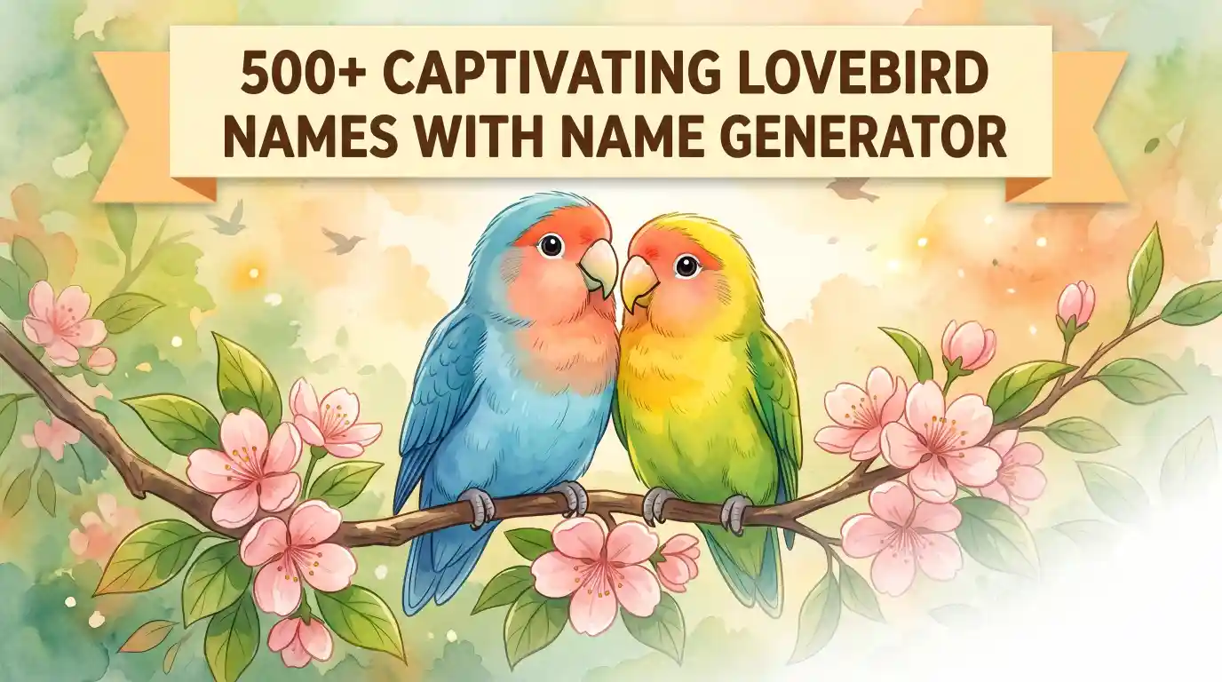 Lovebird Names With Name Generator