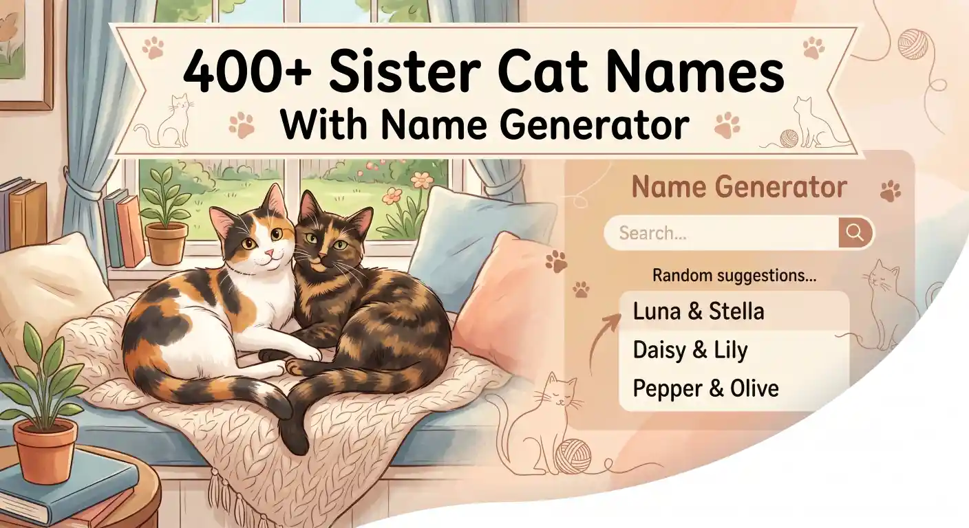 Sister Cat Names With Name Generator