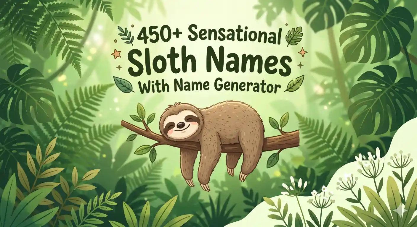 Sloth Names With Name Generator