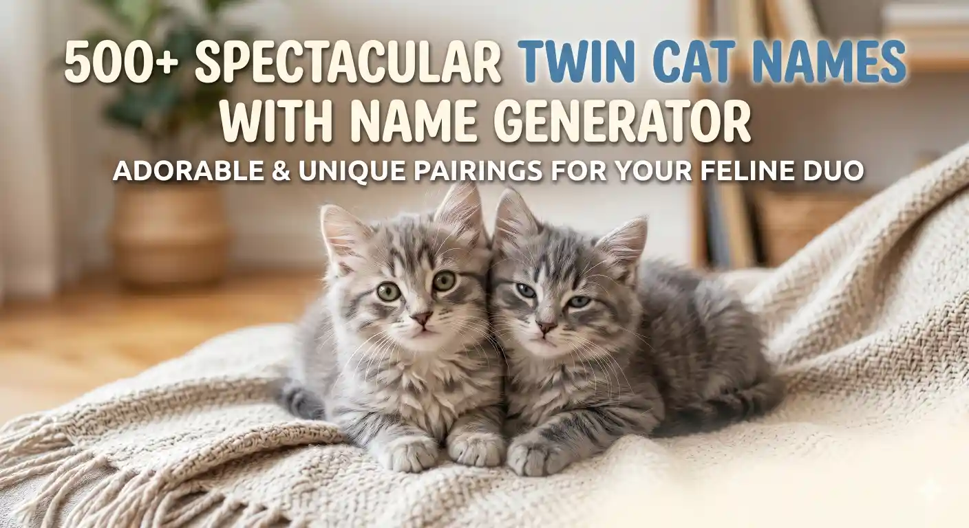 Twin Cat Names With Name Generator