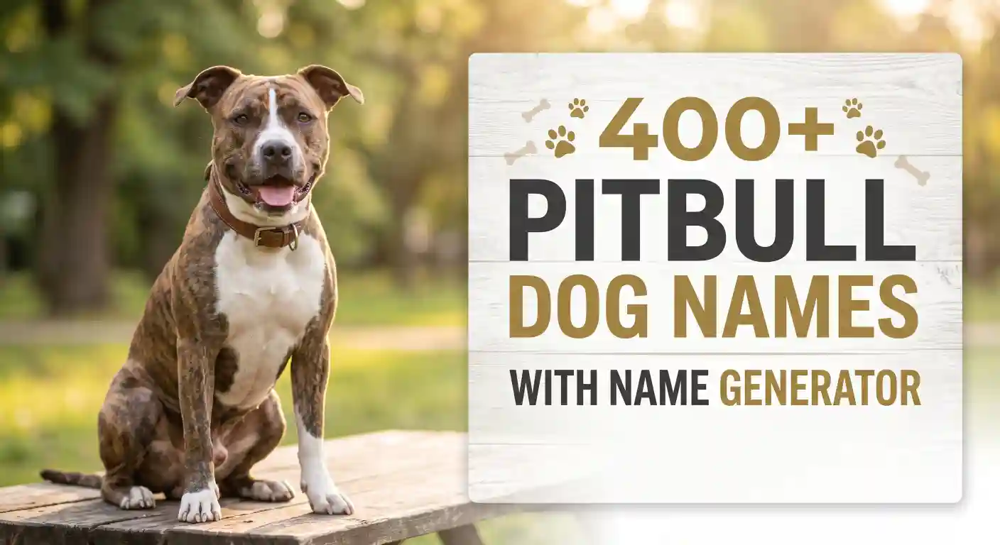 Pitbull Dog Names With Name Generator