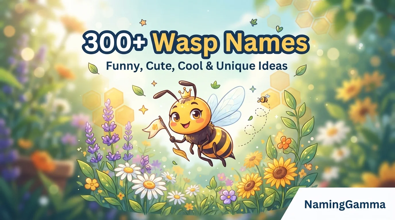 300+ Wasp Names: Funny, Cute, Cool & Unique Ideas