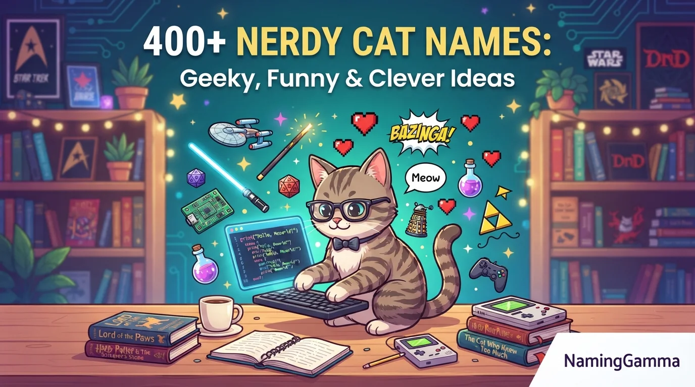 400+ Nerdy Cat Names: Geeky, Funny & Clever Ideas