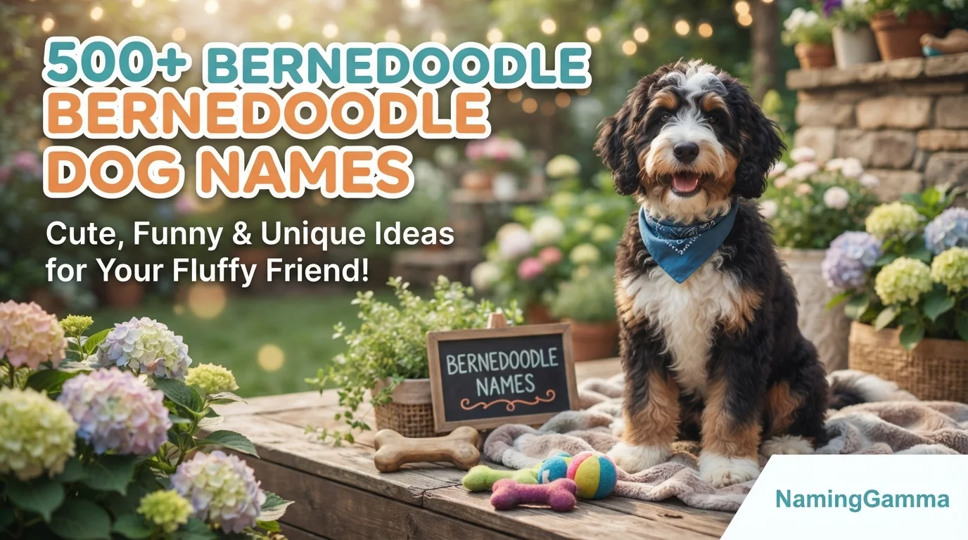 500+ Bernedoodle Dog Names: Cute, Funny & Unique