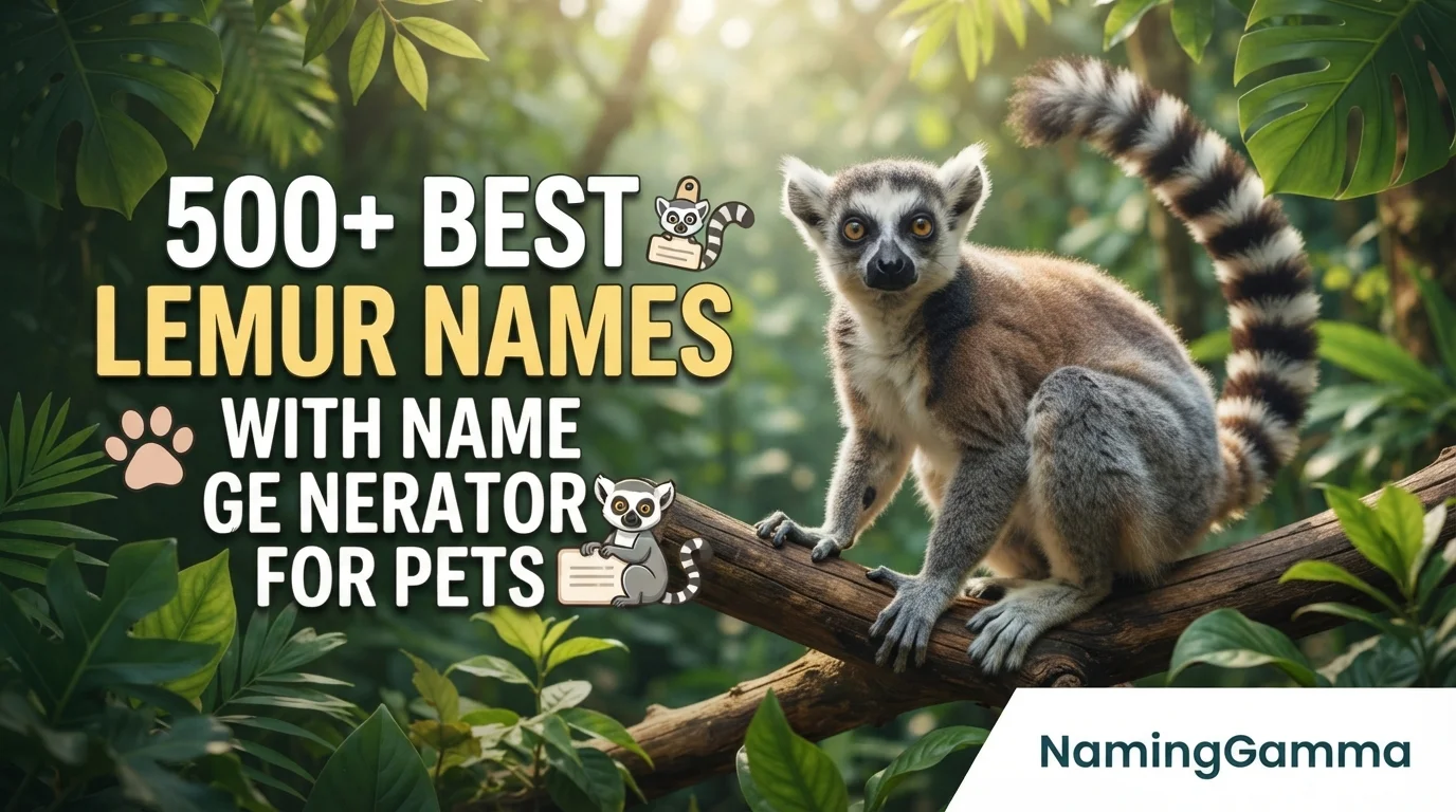 500+ Best Lemur Names With Name Generator for Pets