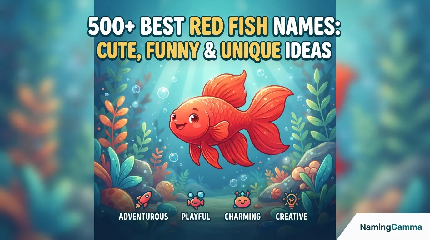 500+ Best Red Fish Names: Cute, Funny & Unique Ideas