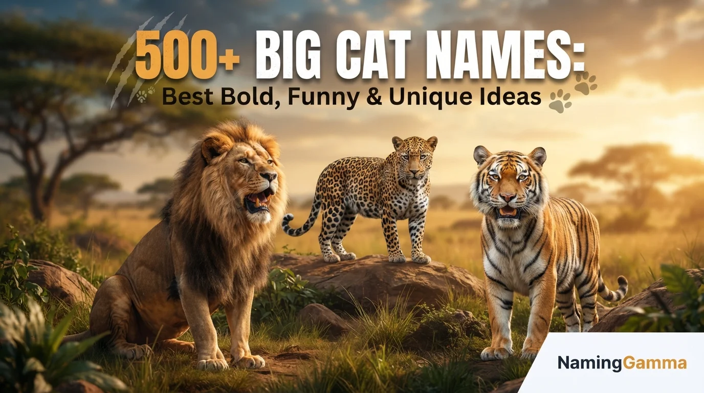 500+ Big Cat Names: Best Bold, Funny & Unique Ideas