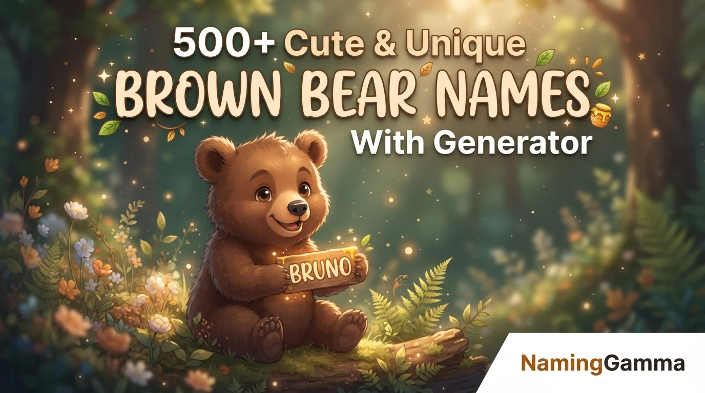 500+ Cute & Unique Brown Bear Names With Generator