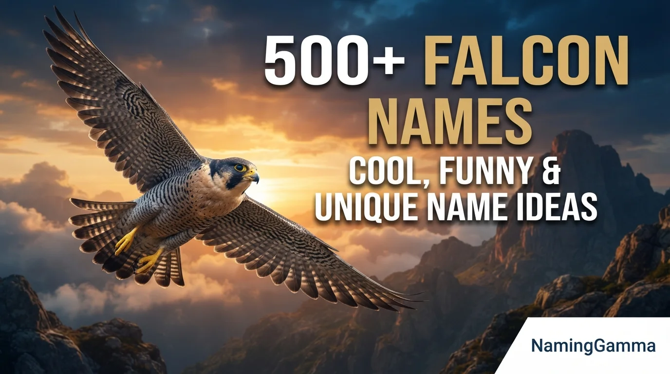 500+ Falcon Names: Cool, Funny & Unique Name Ideas