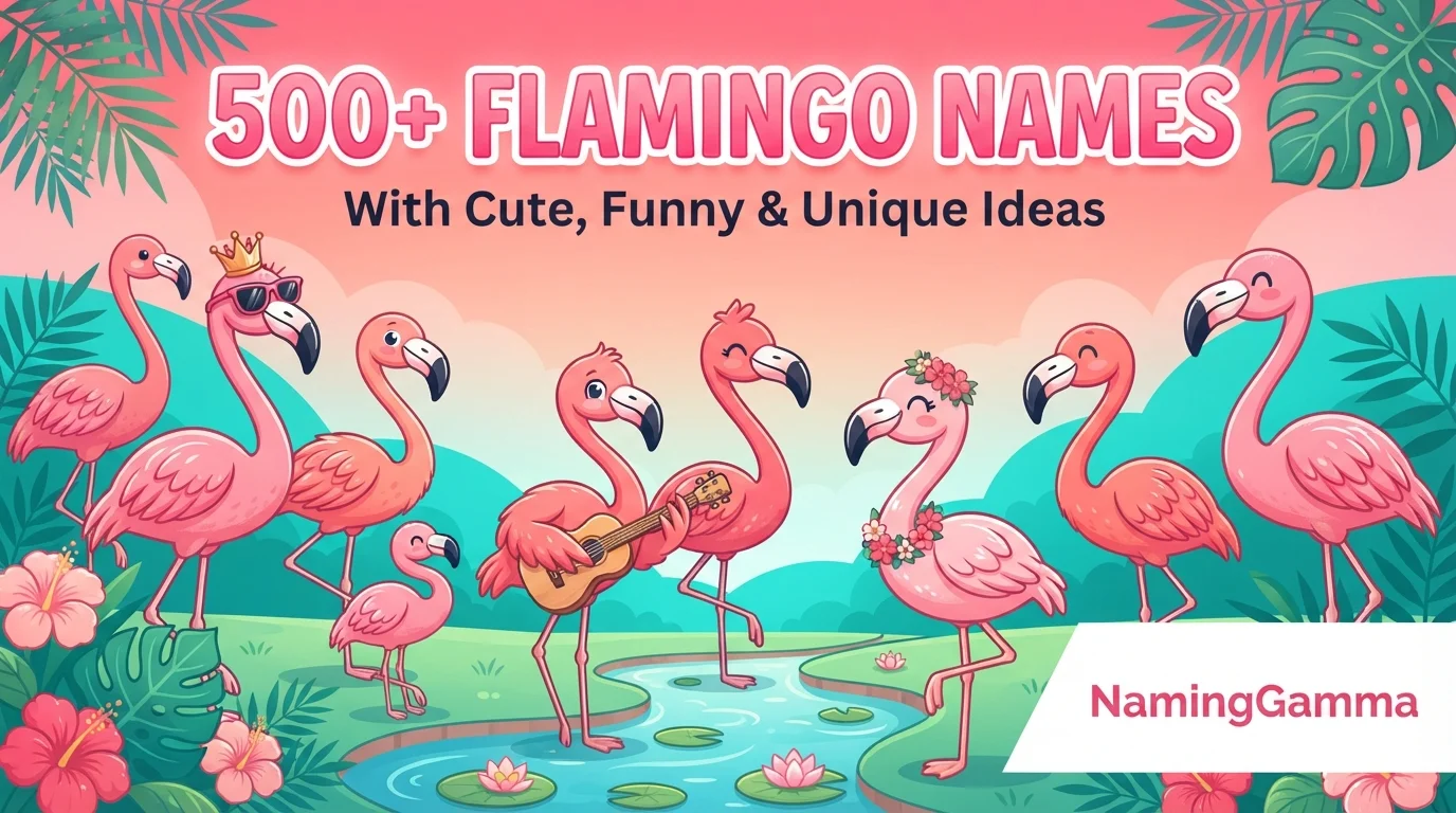 500+ Flamingo Names With Cute, Funny & Unique Ideas