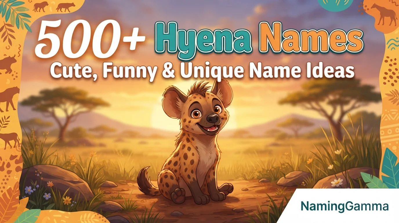 500+ Hyena Names: Cute, Funny & Unique Name Ideas