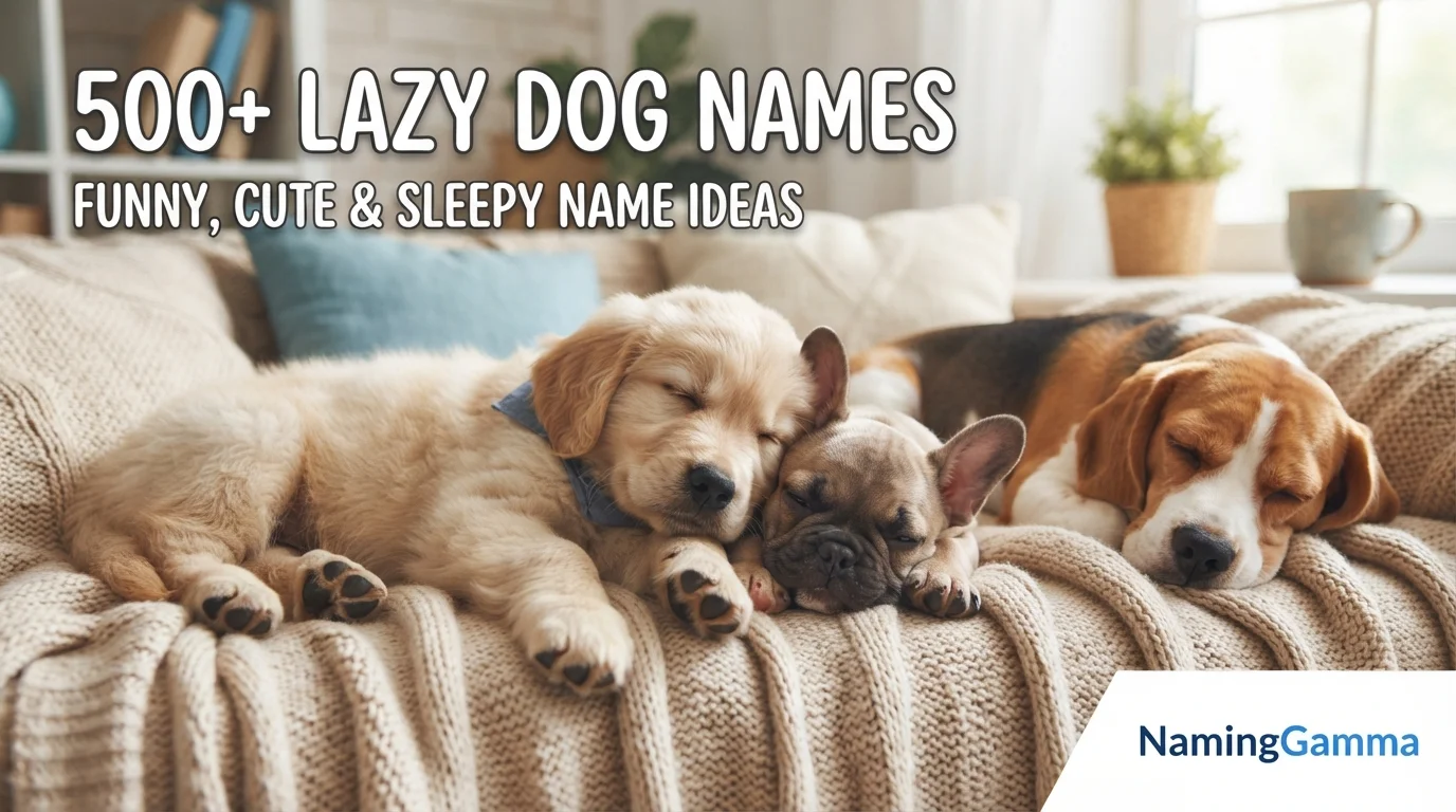500+ Lazy Dog Names: Funny, Cute & Sleepy Name Ideas