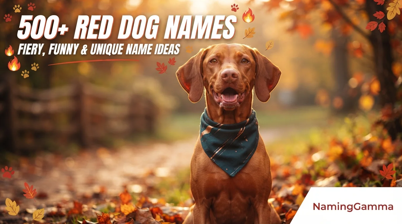 500+ Red Dog Names: Fiery, Funny & Unique Name Ideas