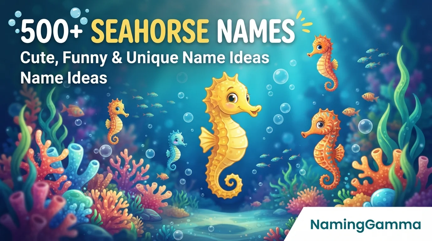 500+ Seahorse Names: Cute, Funny & Unique Name Ideas