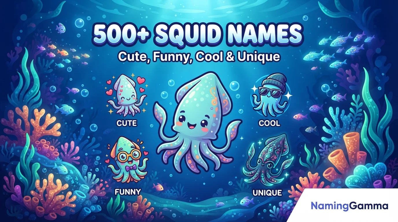 500+ Squid Names: Cute, Funny, Cool & Unique