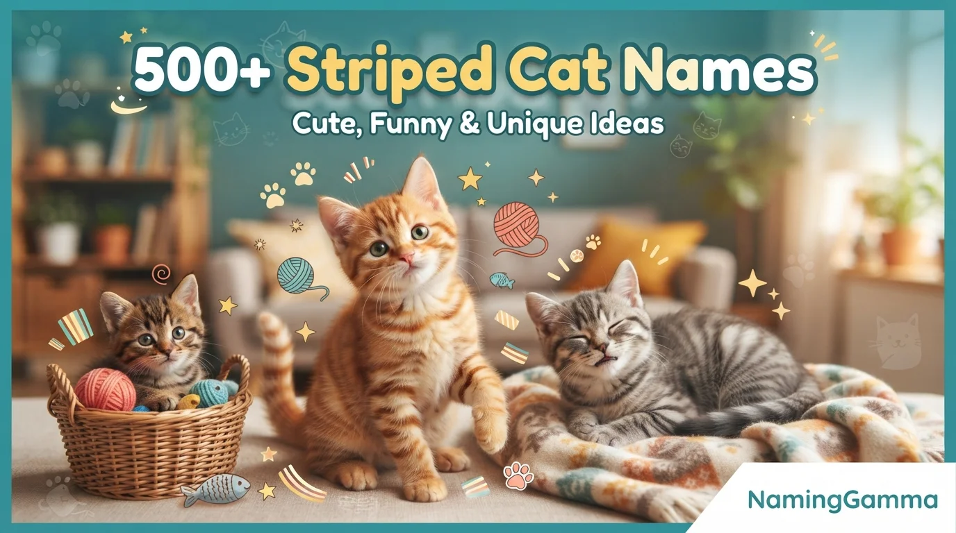 500+ Striped Cat Names: Cute, Funny & Unique Ideas