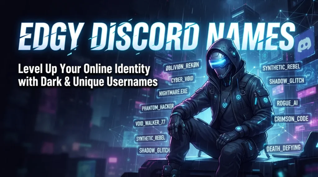 Edgy Discord Names