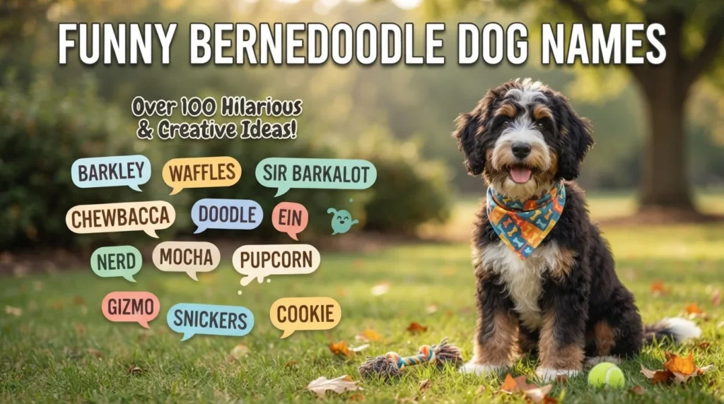 Funny Bernedoodle Dog Names
