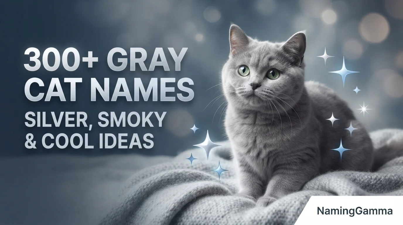 300+ Gray Cat Names: Silver, Smoky & Cool Ideas