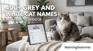 400+ Grey And White Cat Names With Name Generator