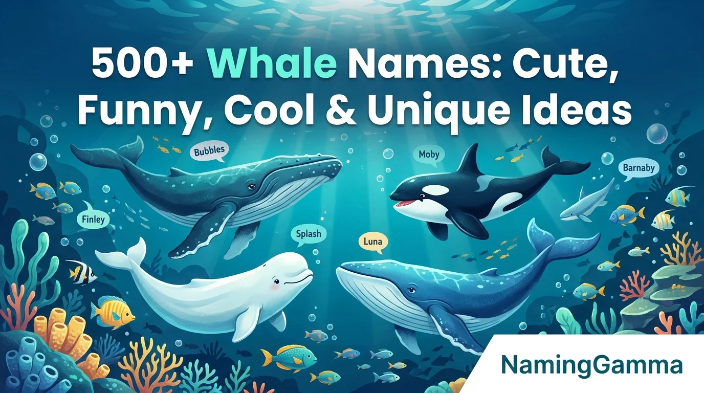 500+ Whale Names: Cute, Funny, Cool & Unique Ideas