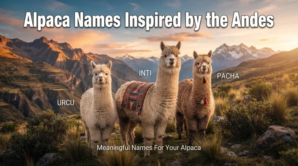 Alpaca Names Inspired by the Andes
