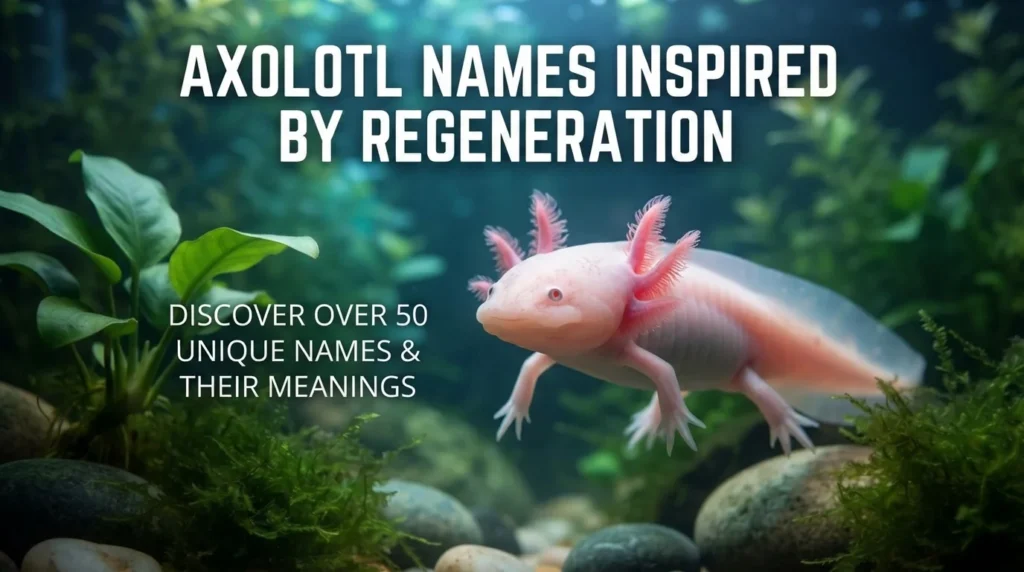 Axolotl Names Inspired by Regeneration