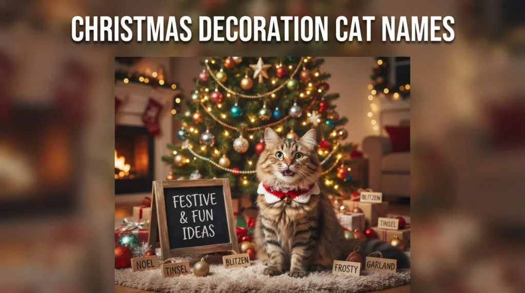 Christmas Decoration Cat Names