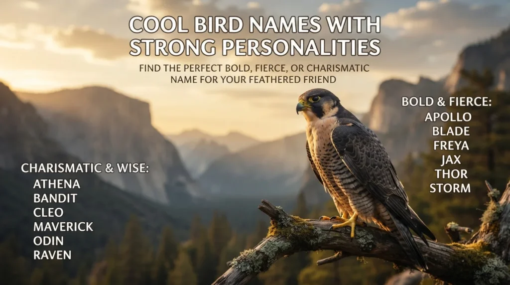 Cool Bird Names With Strong Personalities