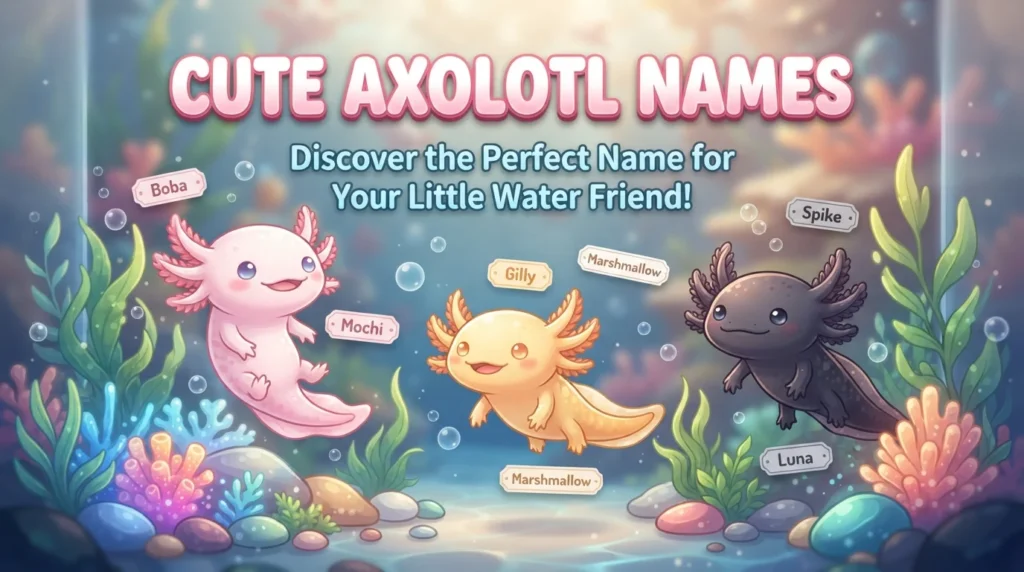 Cute Axolotl Names