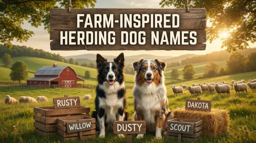 Farm-Inspired Herding Dog Names