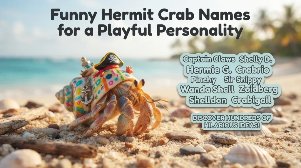 Funny Hermit Crab Names for a Playful Personality