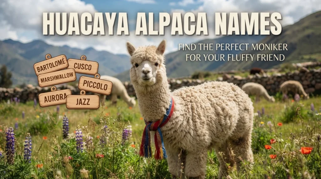 Huacaya Alpaca Names