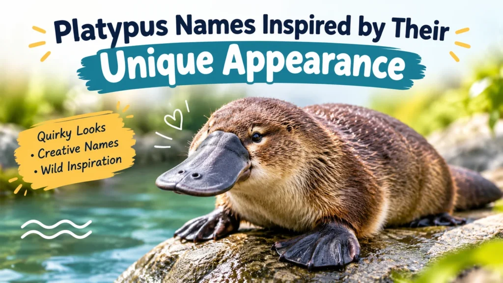 Platypus Names Inspired by Their Unique Appearance