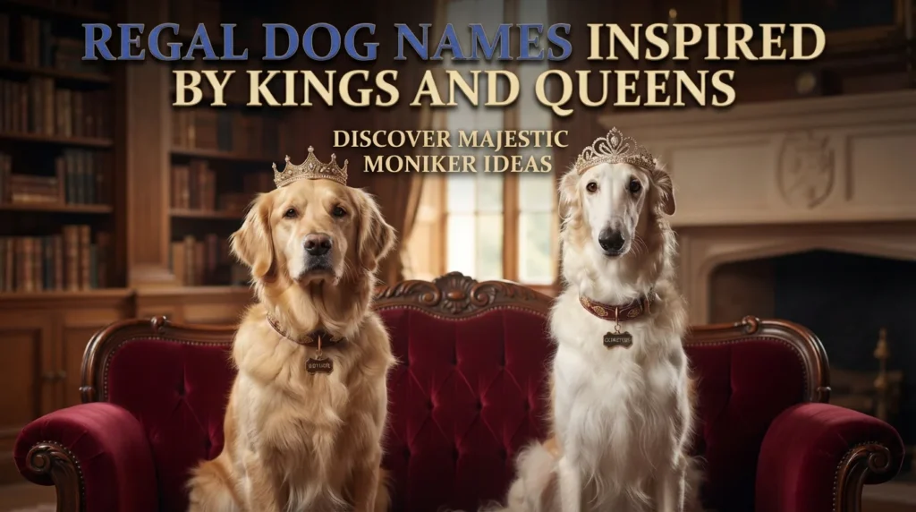 Regal Dog Names Inspired by Kings and Queens