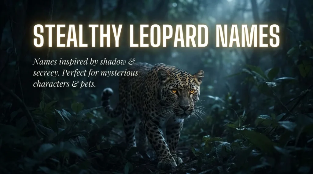 Stealthy Leopard Names