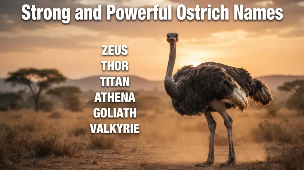 Strong and Powerful Ostrich Names