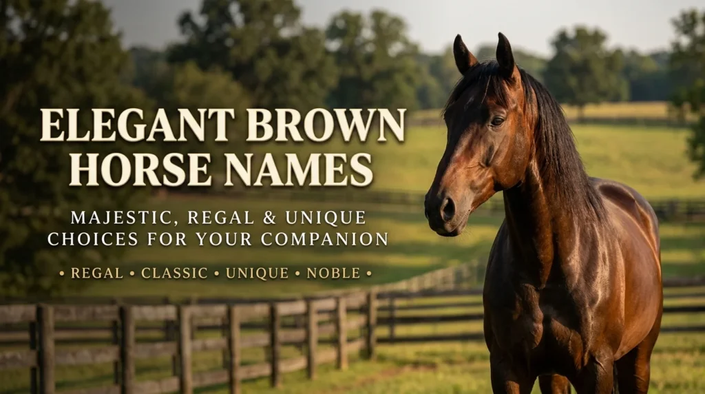 Elegant Brown Horse Names